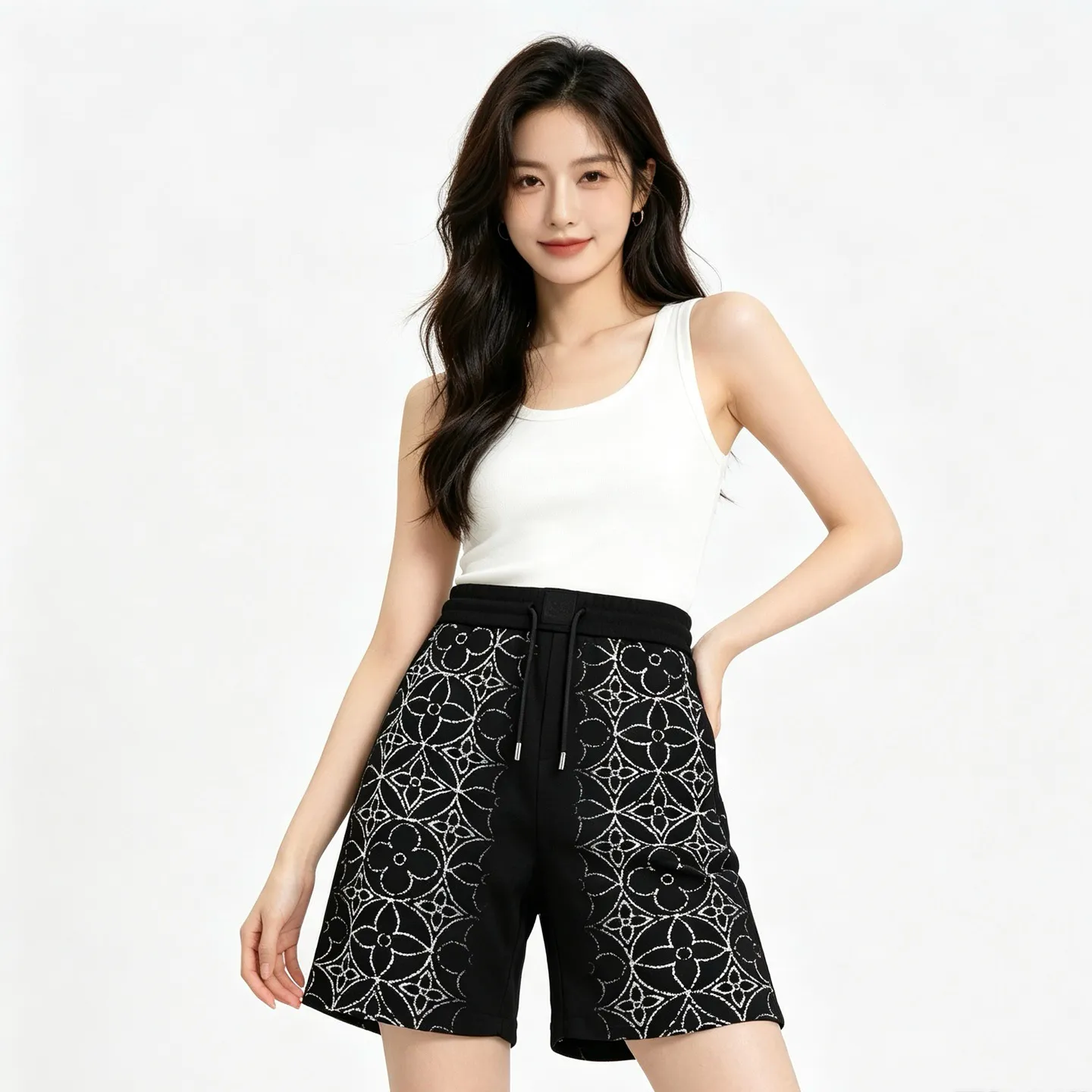 Louis Vuitton/Louis Vuitton 26ss mottled presbyopic print shorts